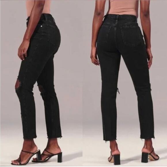 Abercrombie & Fitch Curve Love High Rise Mom Jeans - Picture 11 of 11